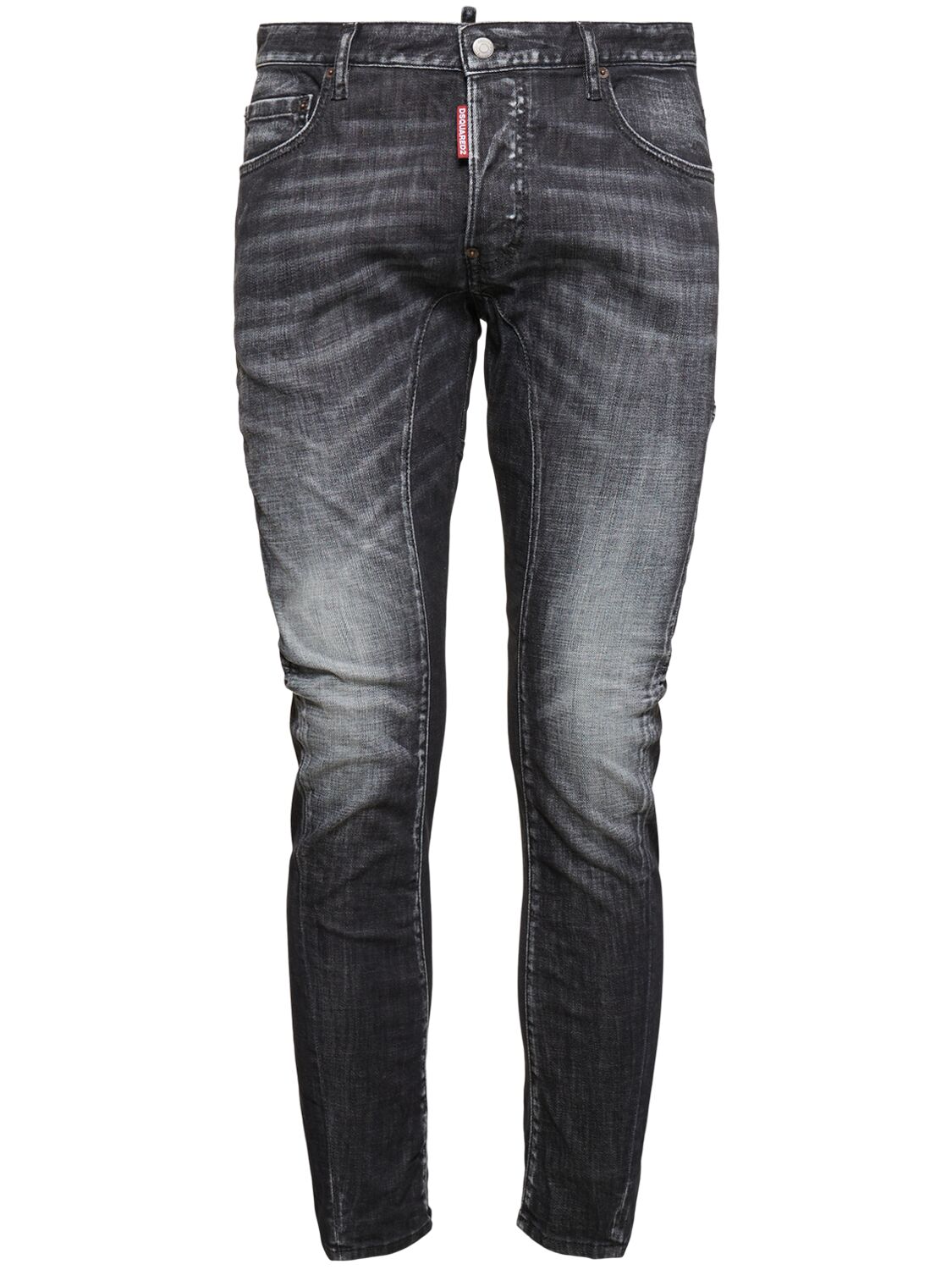 Dsquared2 Tidy Biker Jeans In Black