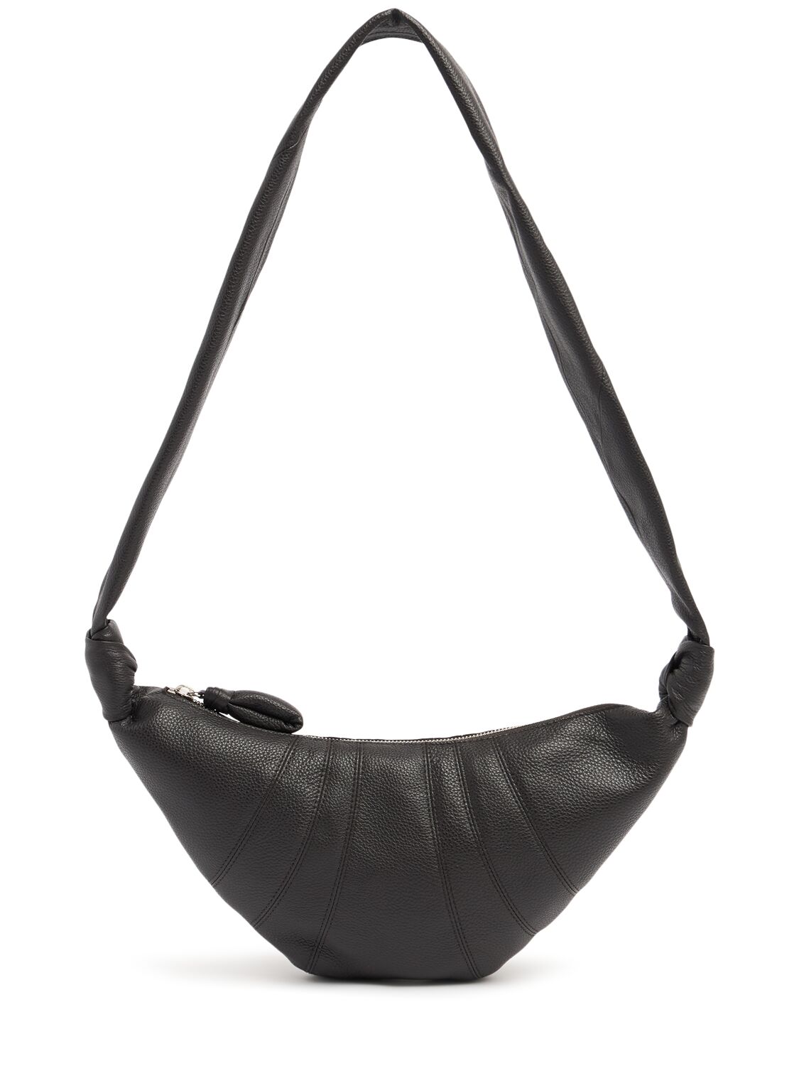 Lemaire Small Croissant Bag In Dark Chocolate