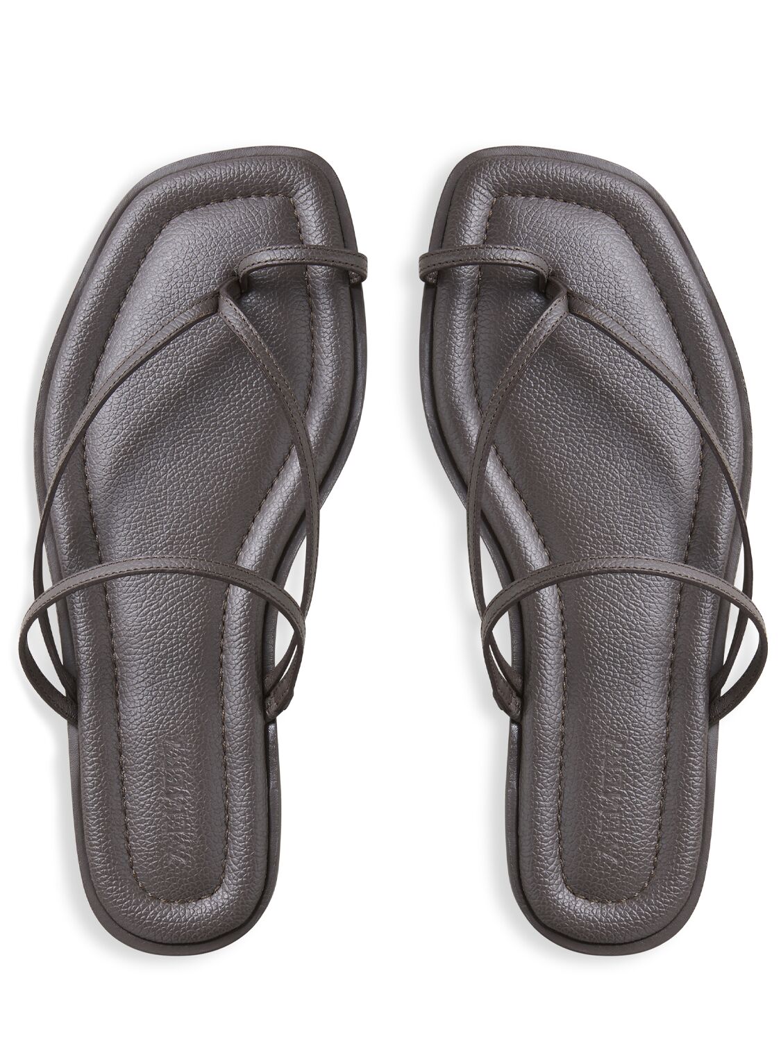 Shop A.emery 10mm Turner Leather Sandals In Grey