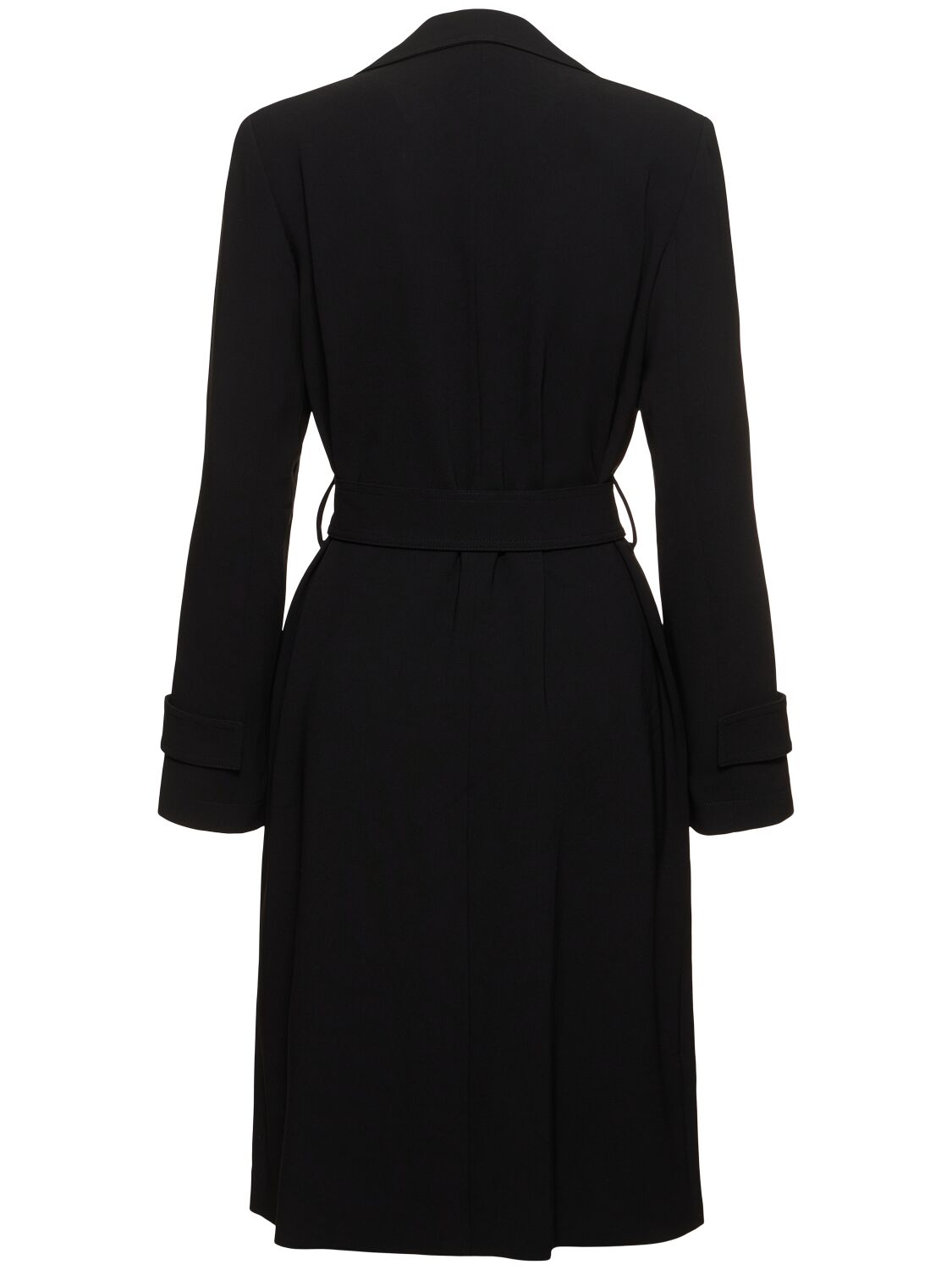 Shop Theory Oaklane Self-tie Midi Trench Coat In Black