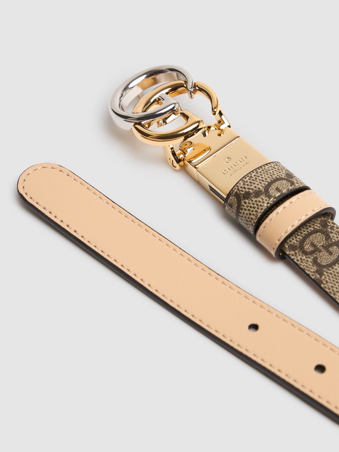 Shop Gucci 20mm Gg Marmont Canvas Belt In Ebony