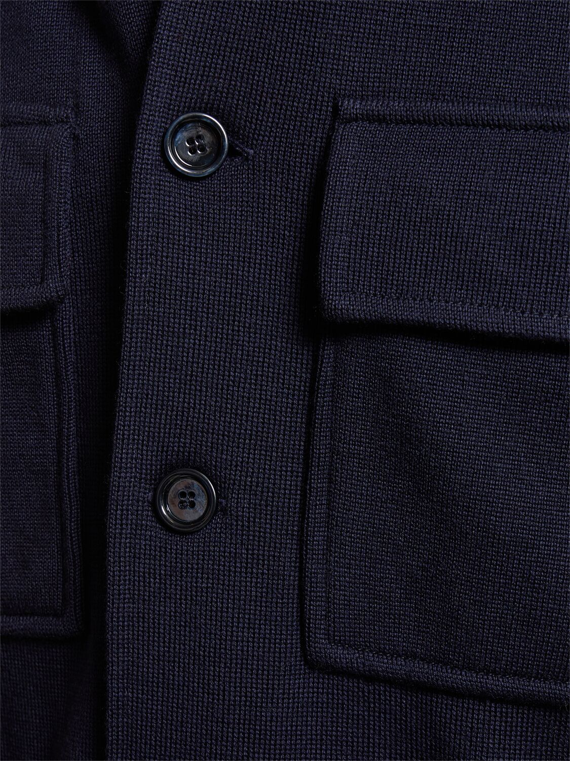 Shop Lardini Wool Shirt Jacket In Blue