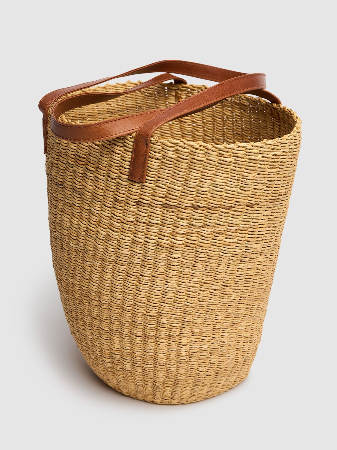 Shop Bembien Solana Raffia Effect Tote Bag In Sienna