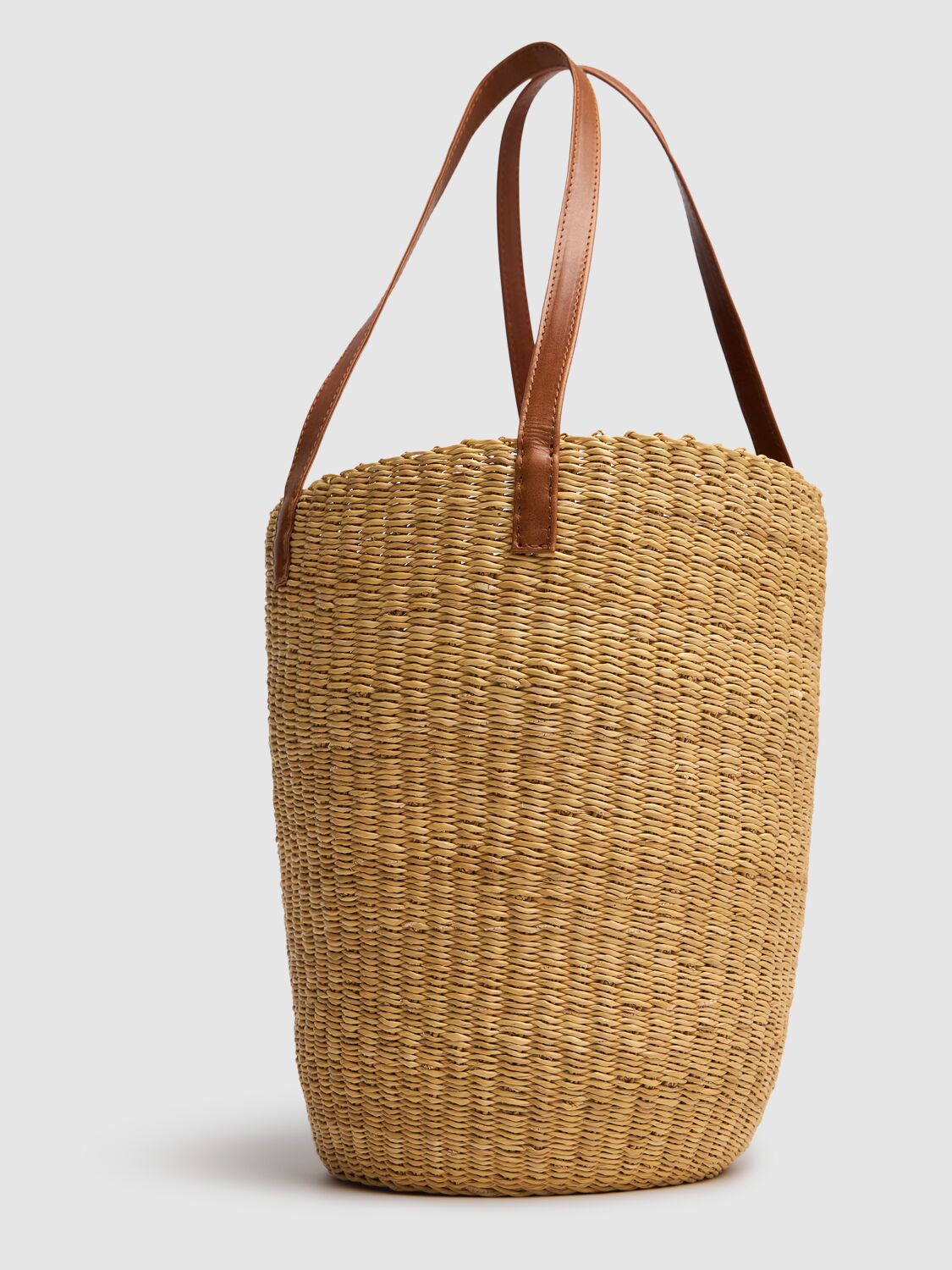 Shop Bembien Solana Raffia Effect Tote Bag In Sienna