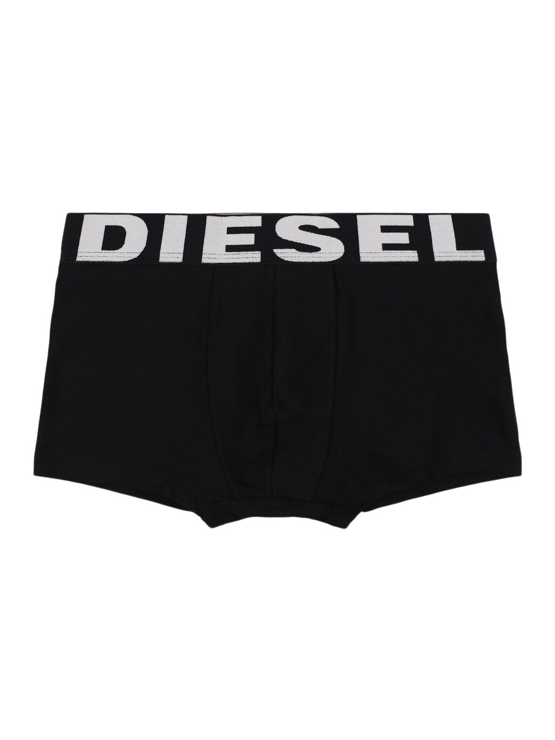 Diesel Pack Of 3 Cotton Jersey Boxer Briefs In Black