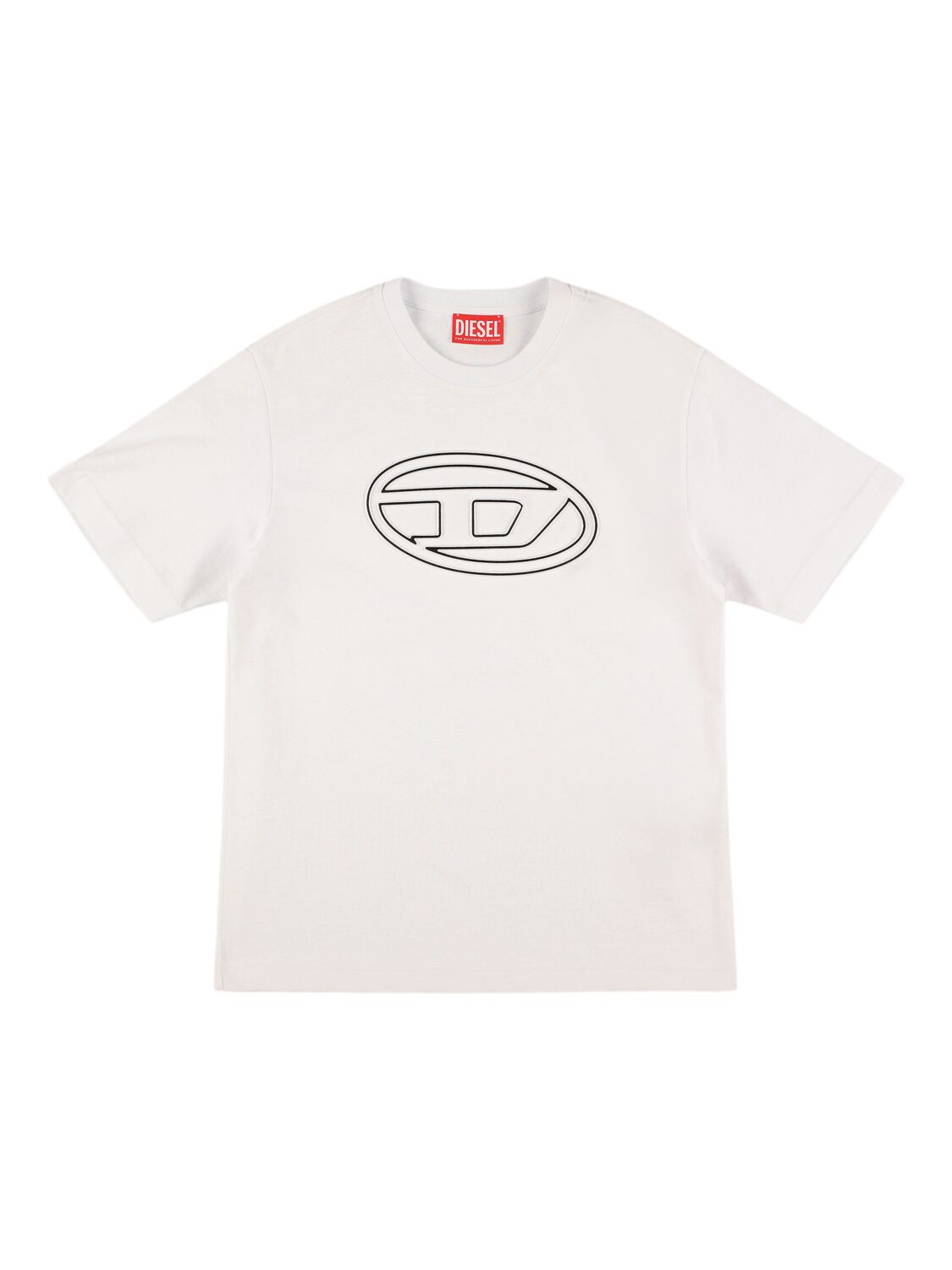 Diesel Cotton Jersey T-shirt W/logo In White