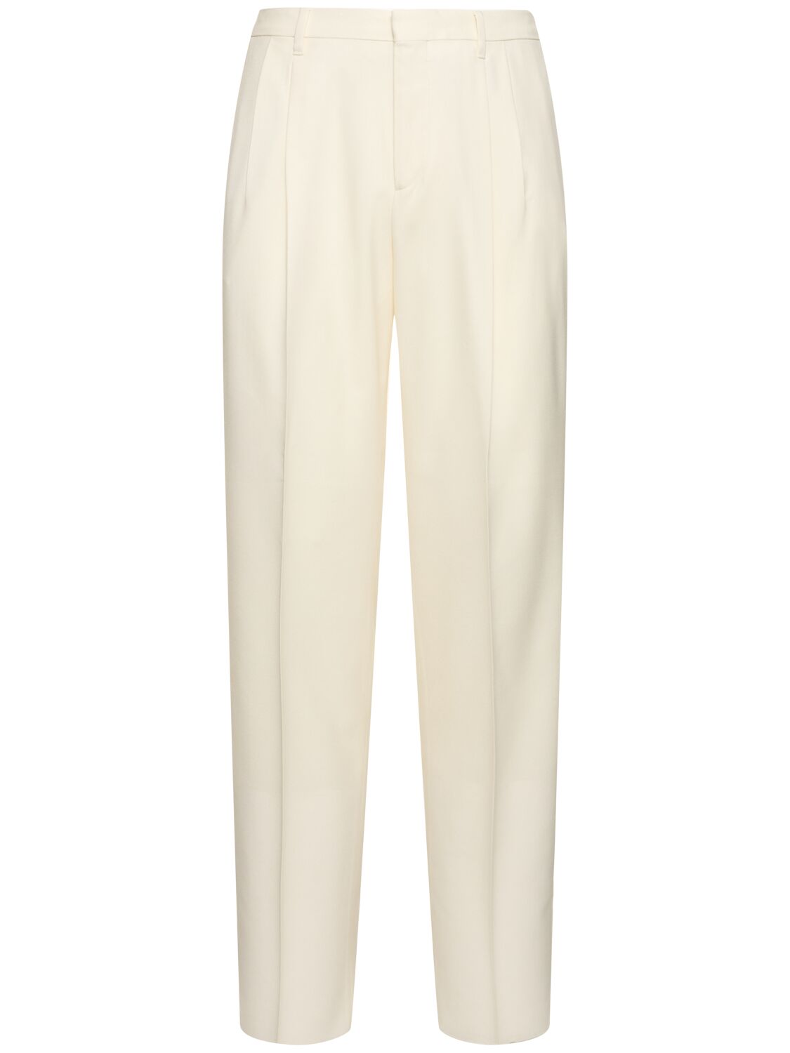 Lardini Feeling Stretch Wool Pants In Beige/white