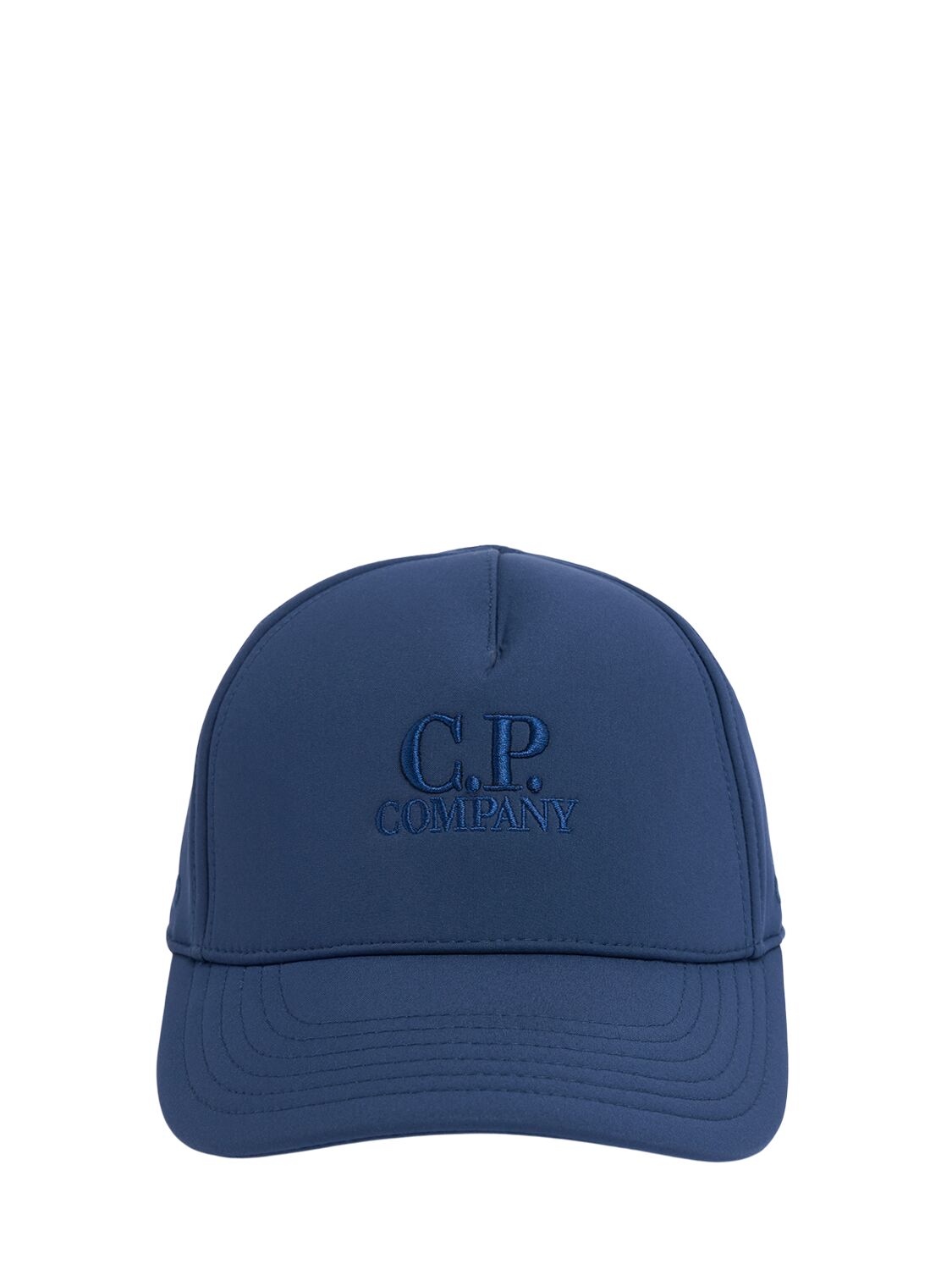 C.p. Company Logo Embroidery Poly Baseball Hat In Blue