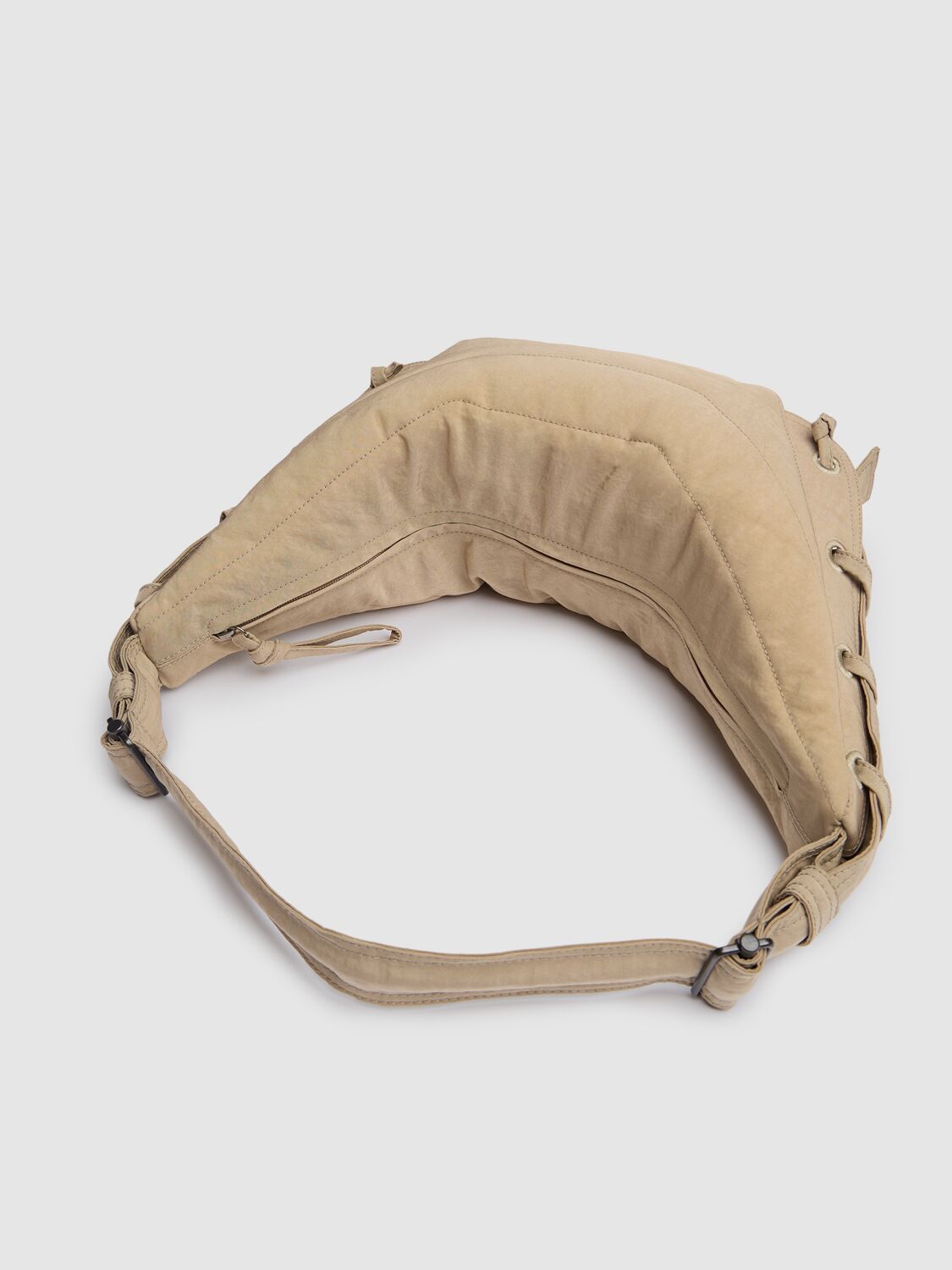 Shop Lemaire Small Soft Game Shoulder Bag In Linen