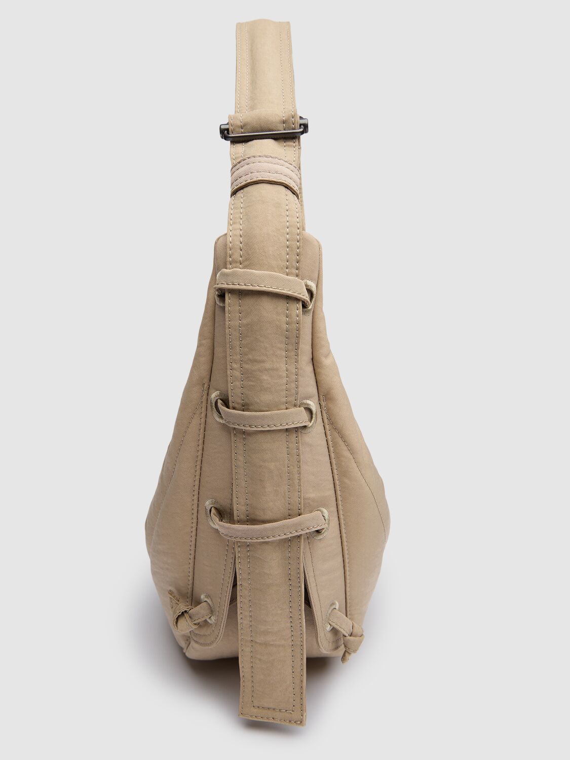 Shop Lemaire Small Soft Game Shoulder Bag In Linen