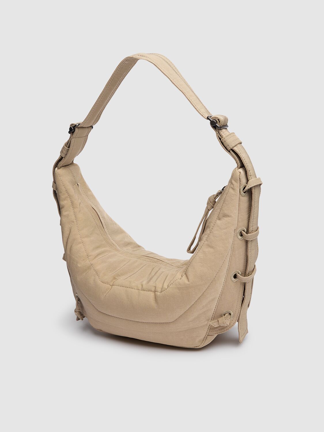 Shop Lemaire Small Soft Game Shoulder Bag In Linen