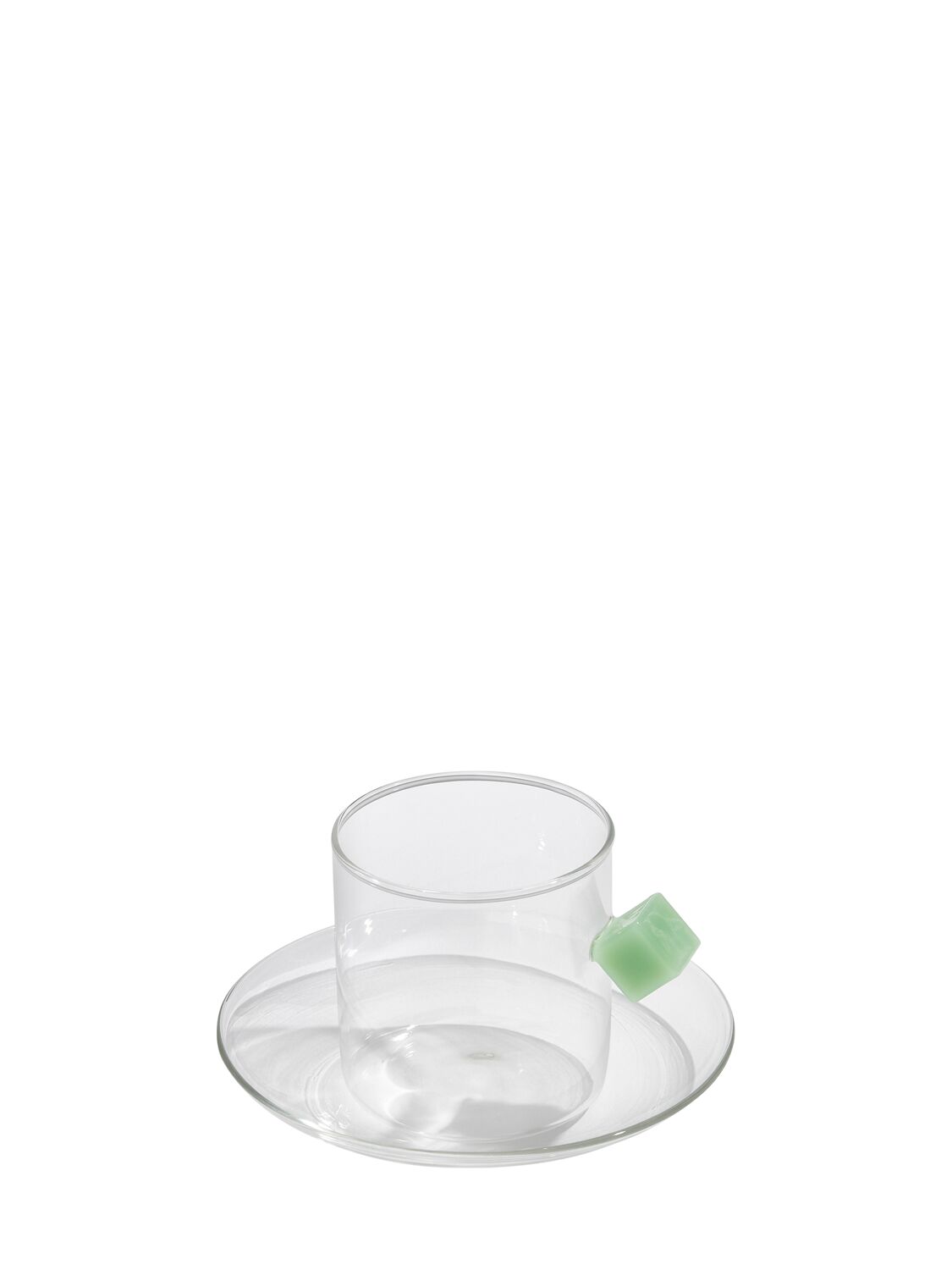 Fazeek Cube Mug & Saucer In Transparent