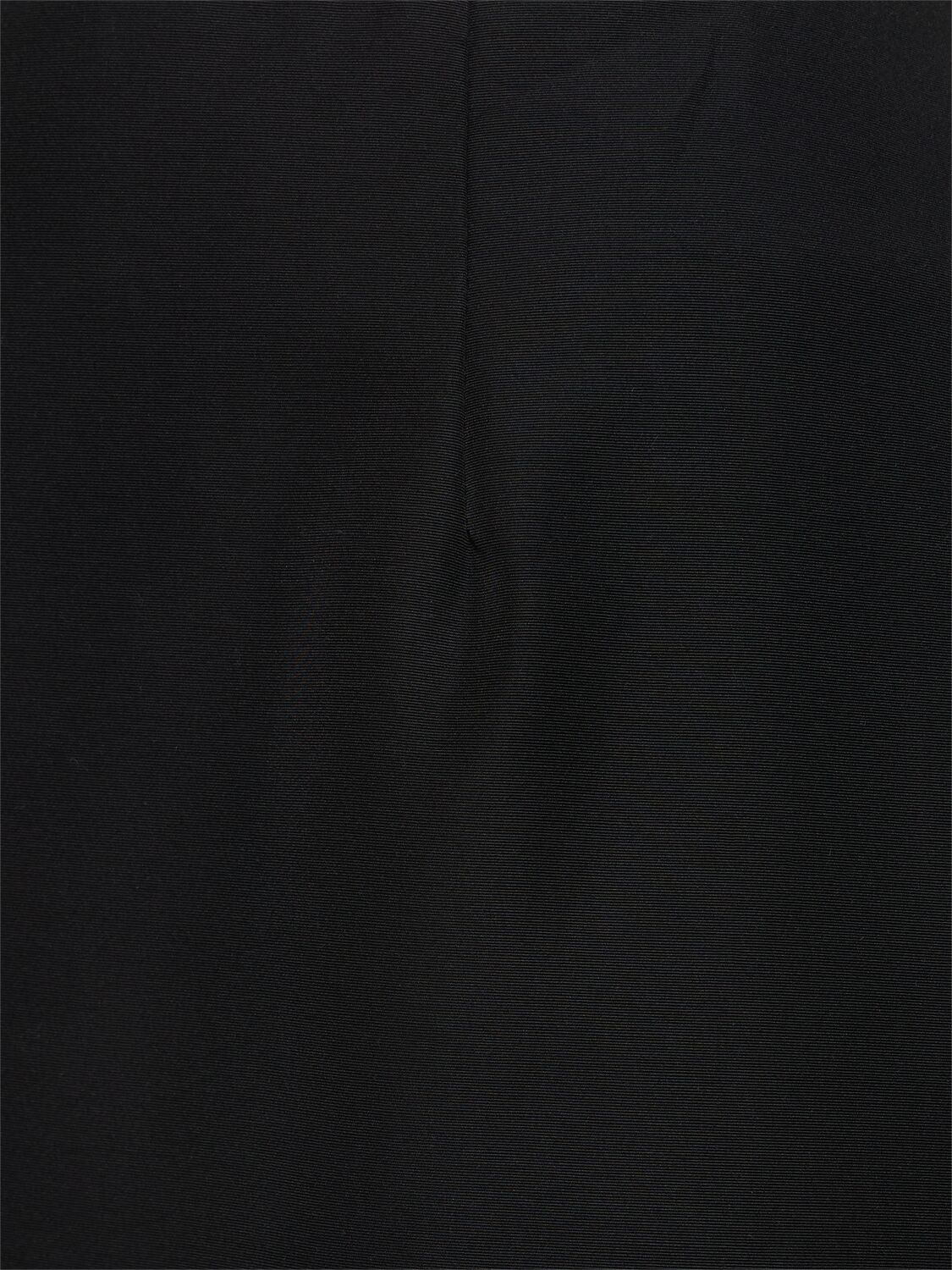 Moschino High-waisted Black Maxi Skirt With Pleated Design In Black