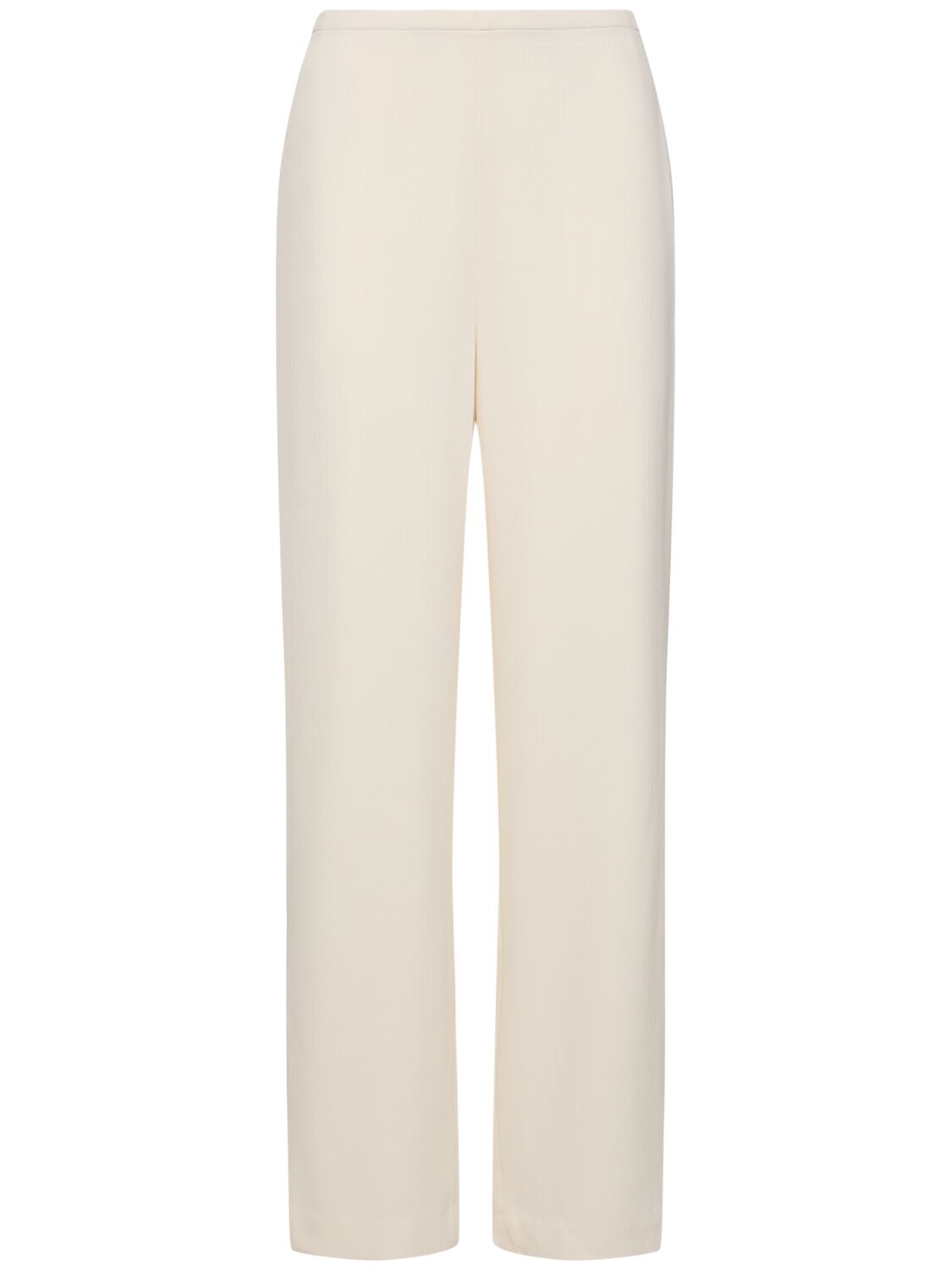 Shop Theory Double Pleated Straight Pants In White