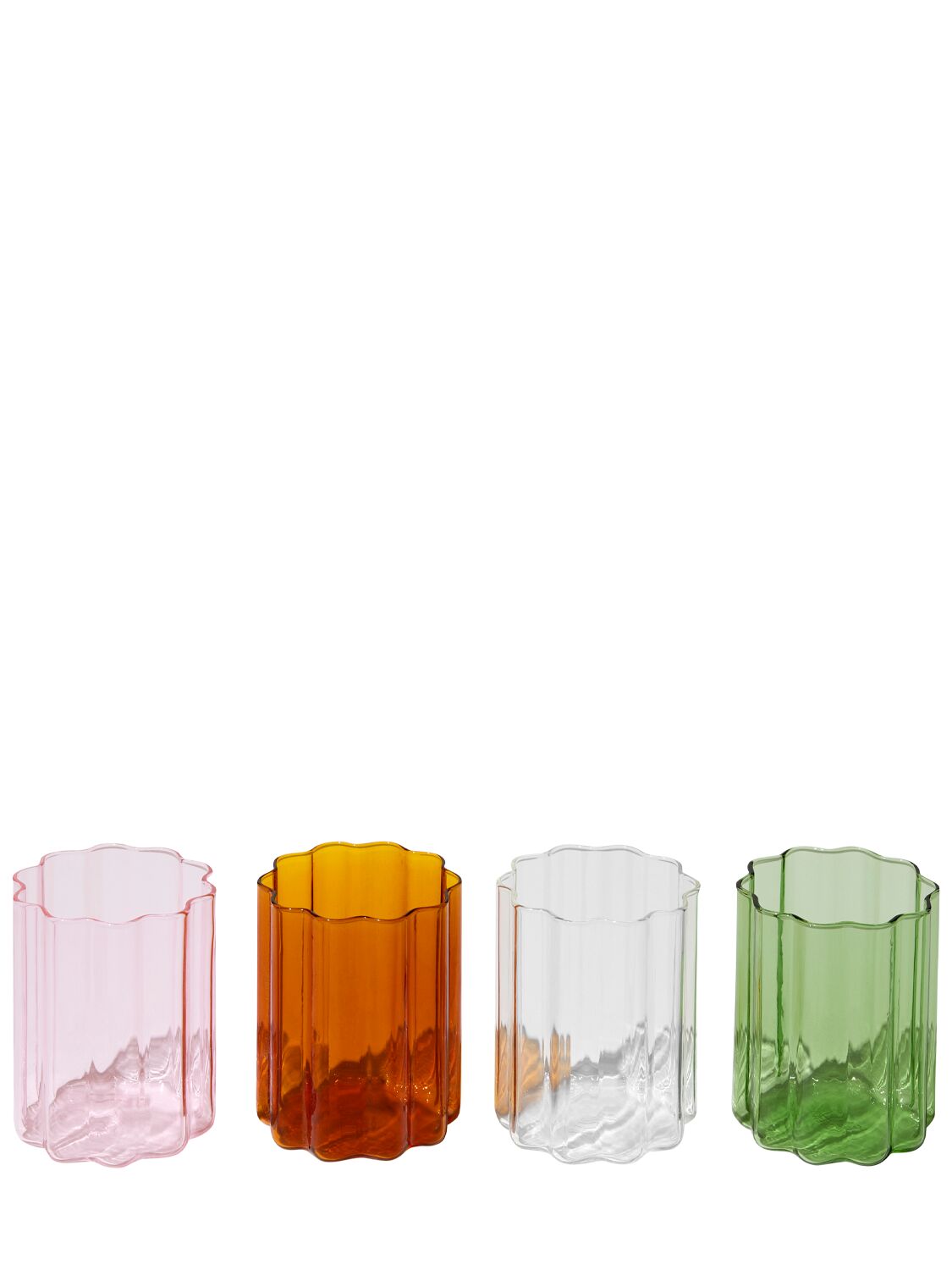 Fazeek Set Of 4 Mixed Glasses In 多色