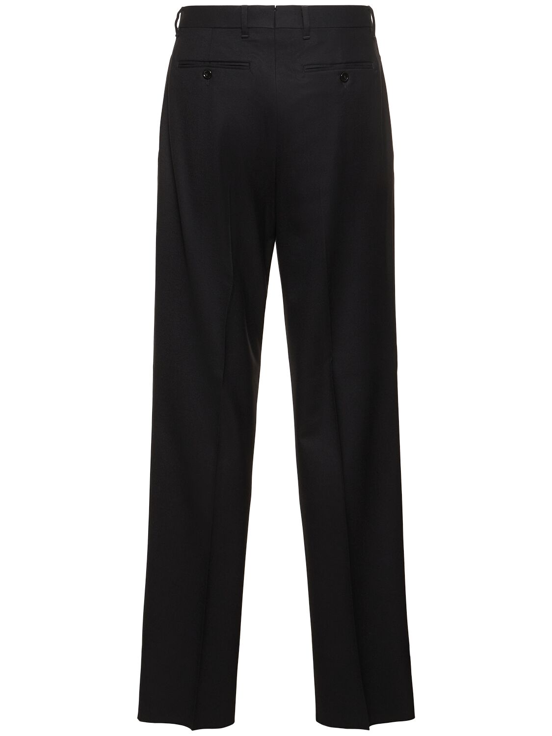 Shop Lardini Feeling Stretch Wool Pants In Black