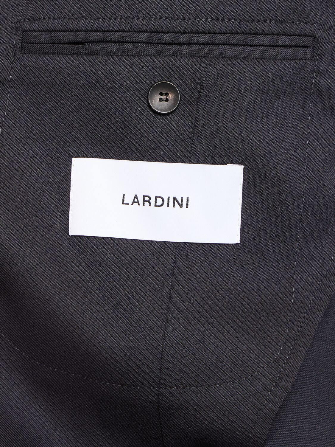 Shop Lardini Fine Wool Double Breasted Blazer In Blue