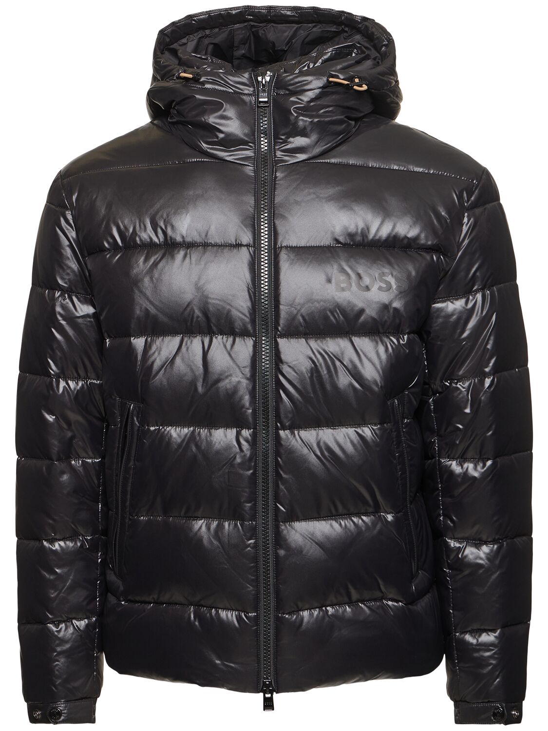 Hugo Boss Calando Nylon Puffer Jacket In Black