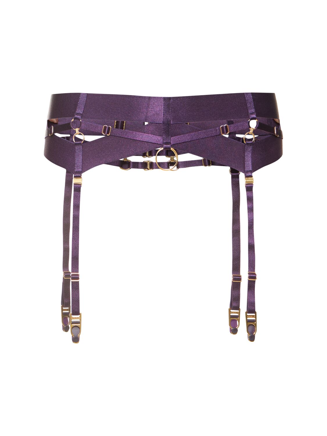 Bordelle Retta Suspender Belt In Purple