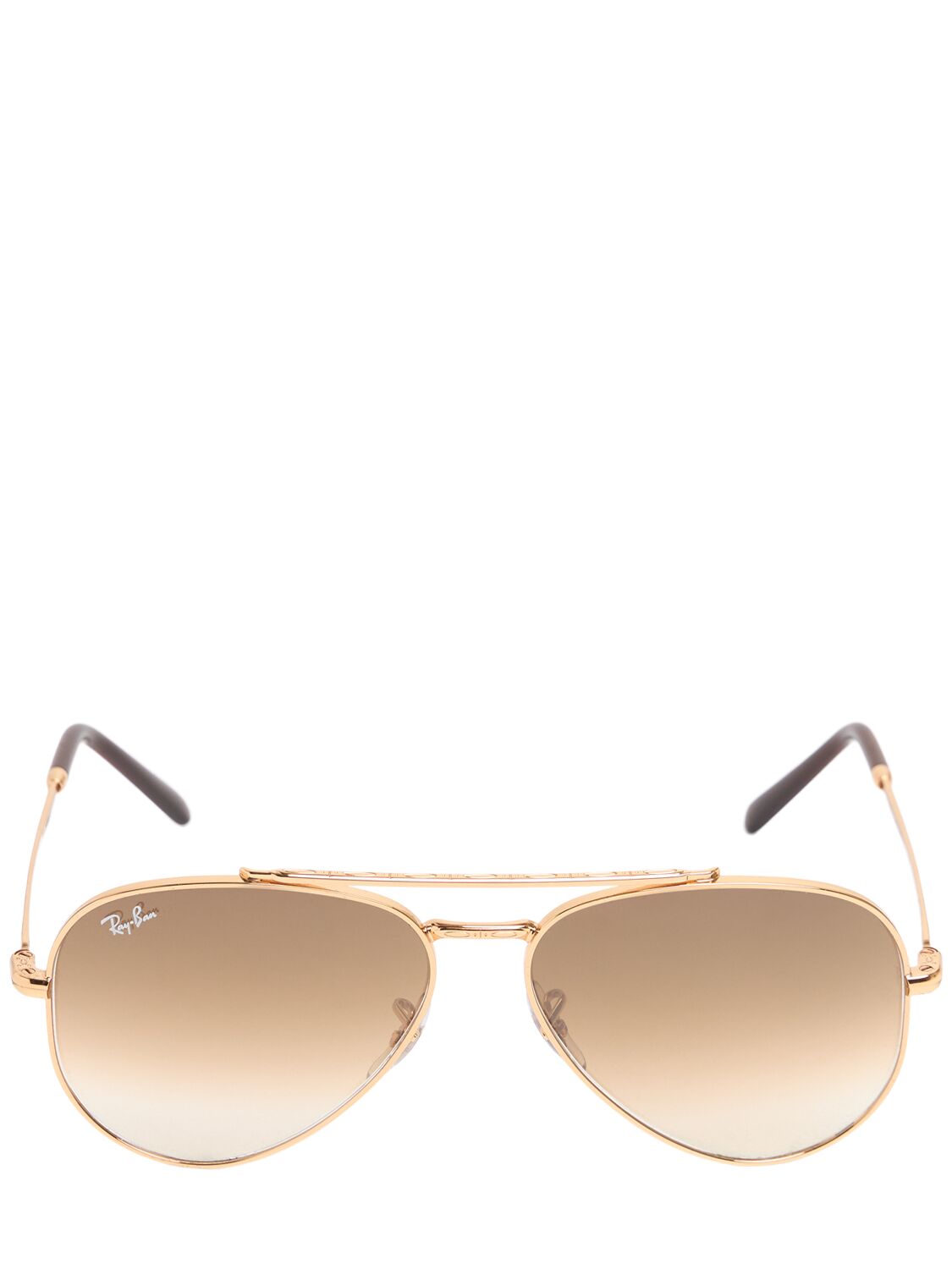 Ray Ban New Aviator Metal Sunglasses In Gold