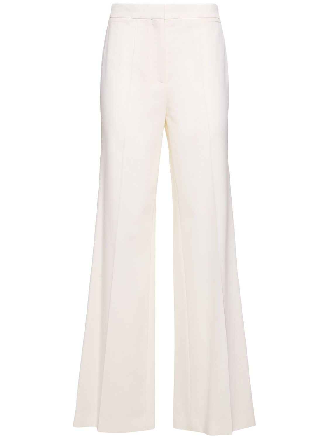 Tailored Wool Blend Flared Pants