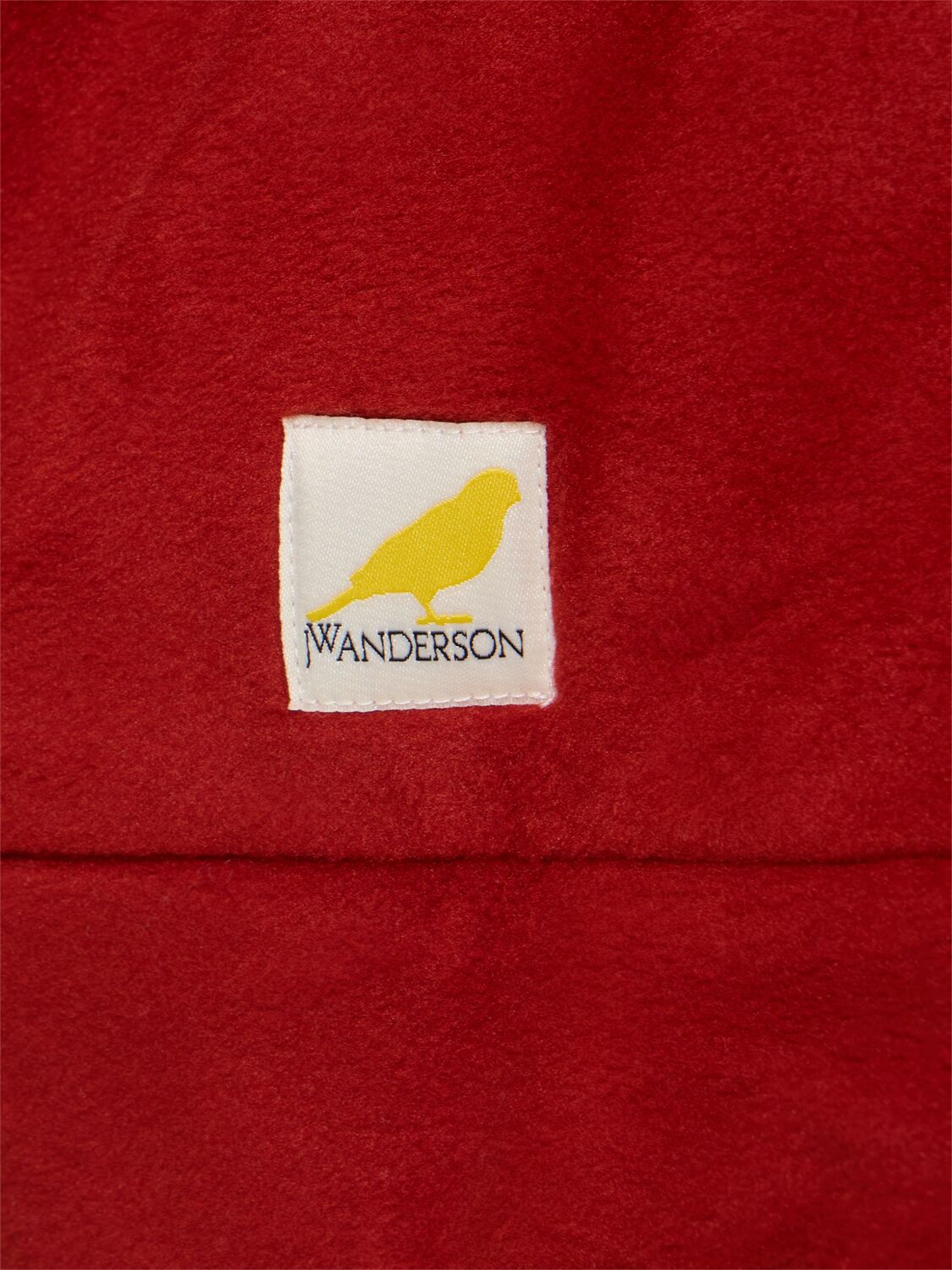 Shop Jw Anderson Oversized Tech V-neck Sweater In Rust