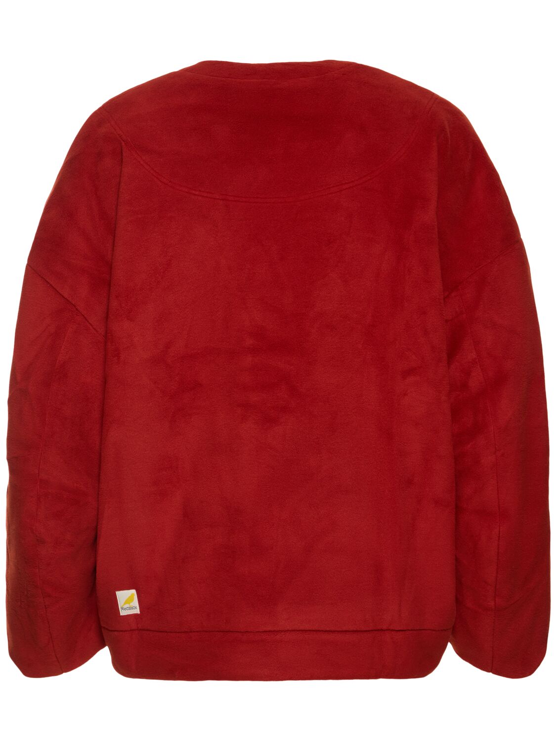 Shop Jw Anderson Oversized Tech V-neck Sweater In Rust