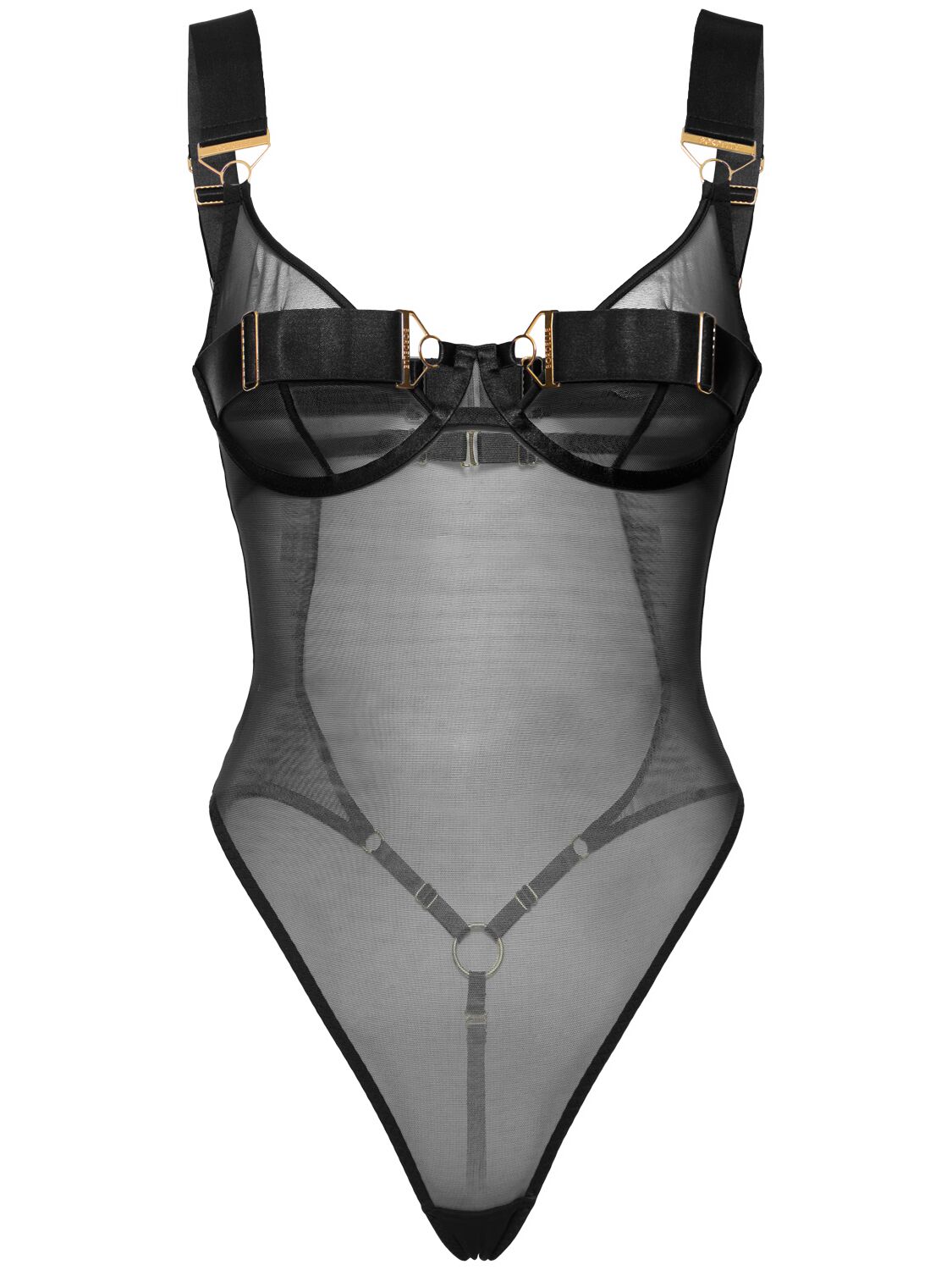 Bordelle Retta Mesh Bodysuit In Black