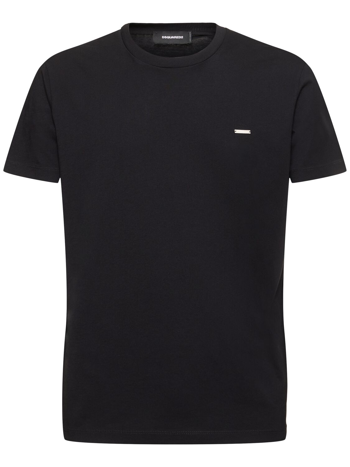 Dsquared2 Cotton Logo T-shirt In Black