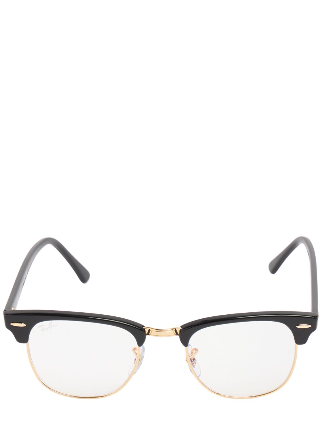 Ray Ban Clubmaster Metal Glasses In Neutral