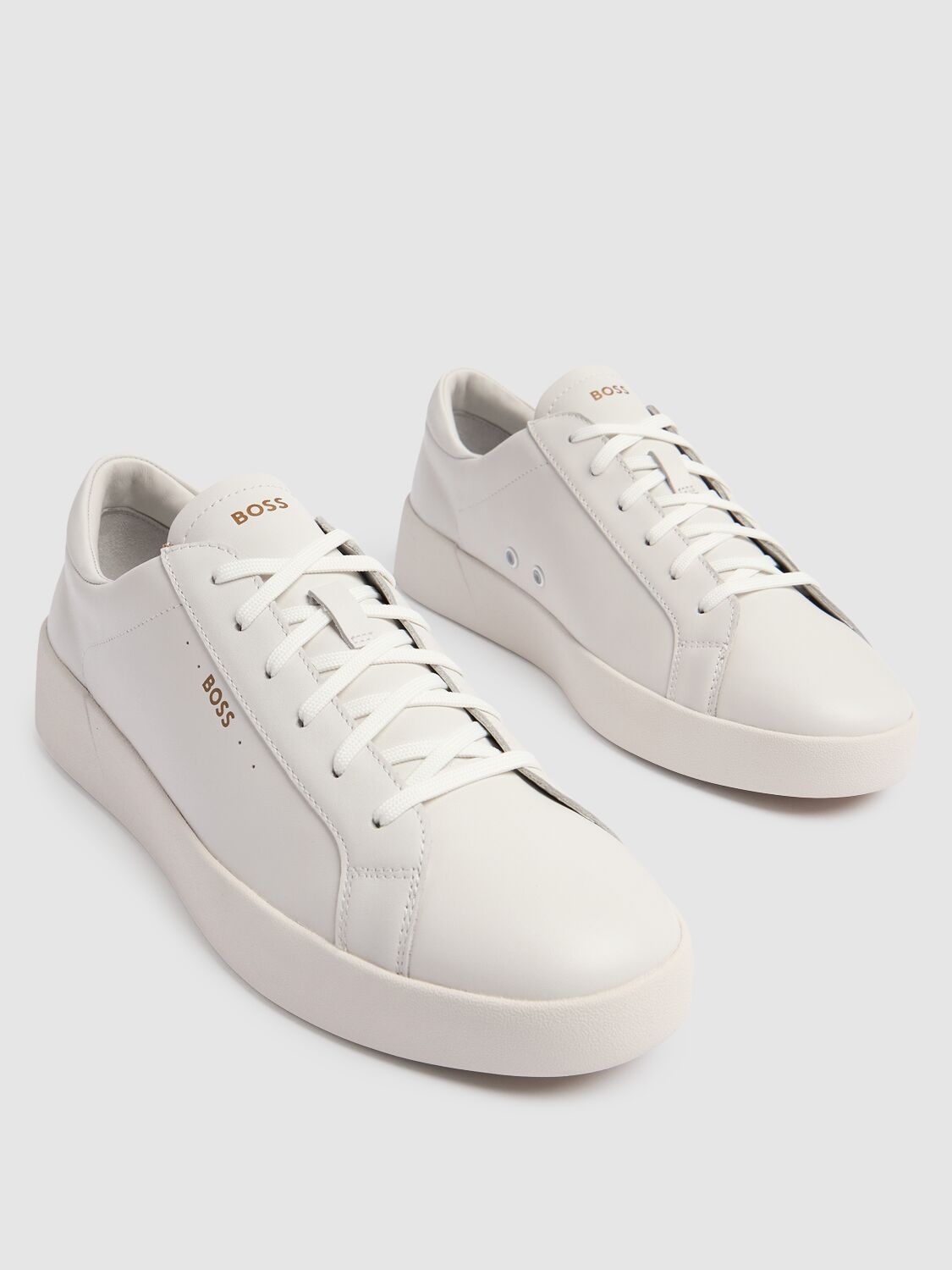 Shop Hugo Boss Belware Low Top Sneakers In White