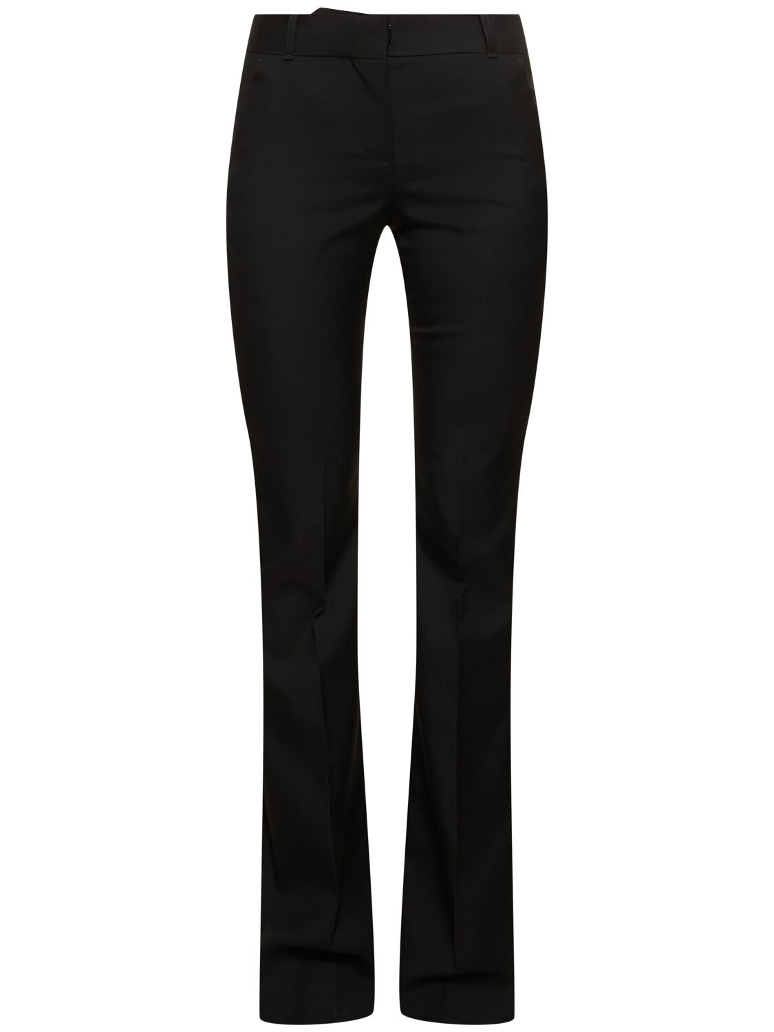 Alexander Mcqueen Wool Gabardine Pants In Black