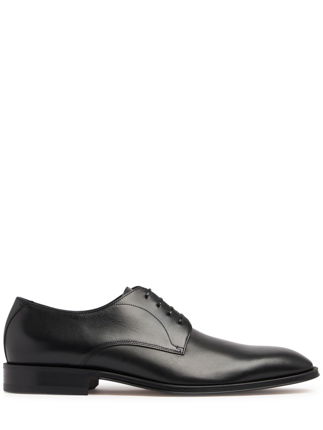 Hugo Boss Derrek Leather Lace-up Shoes In Black