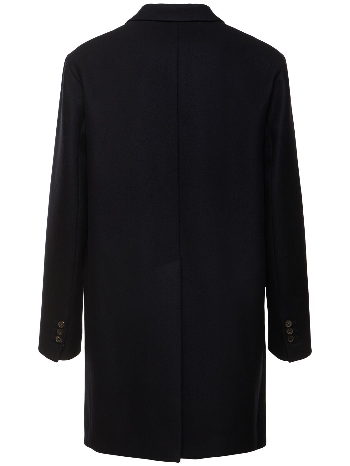 Shop Dsquared2 Felted Wool Blend Soft Shoulder Coat In Navy