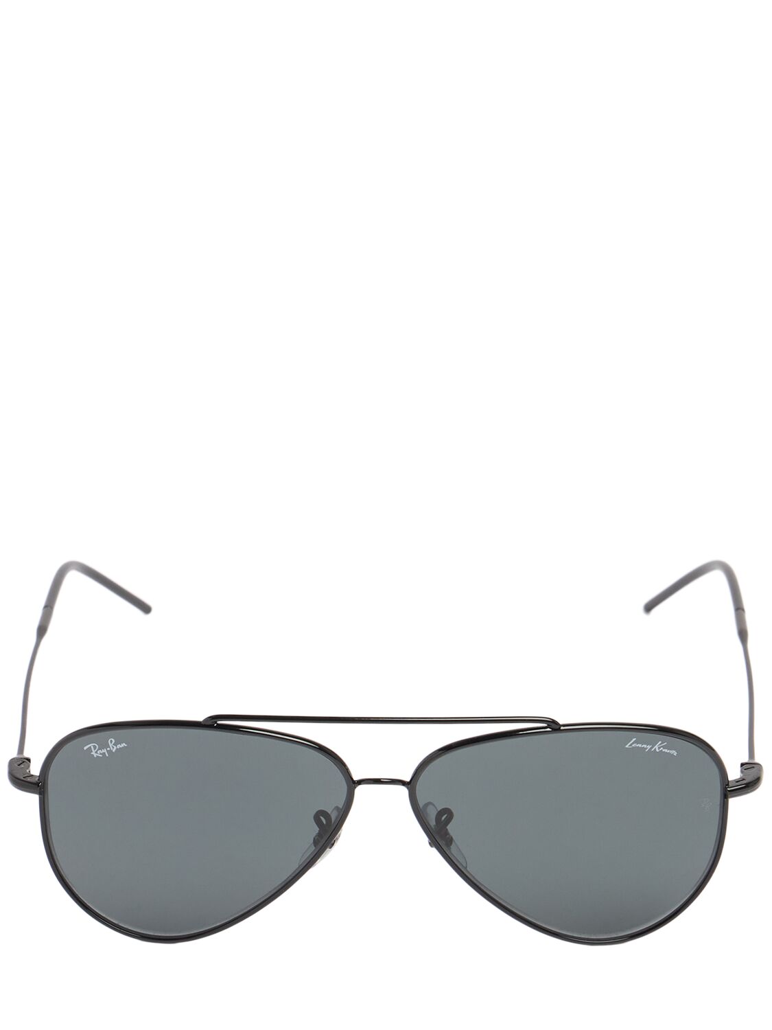 Ray Ban Lk Aviator Reverse Metal Sunglasses In Black