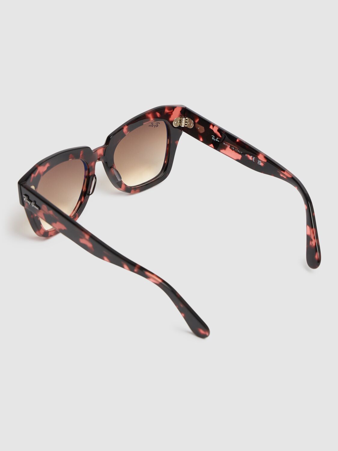 Shop Ray Ban State Street Sunglasses In 龟甲色/棕色