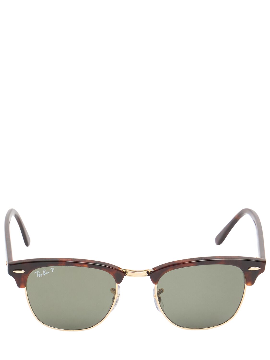 Ray Ban Clubmaster Metal Sunglasses In Brown