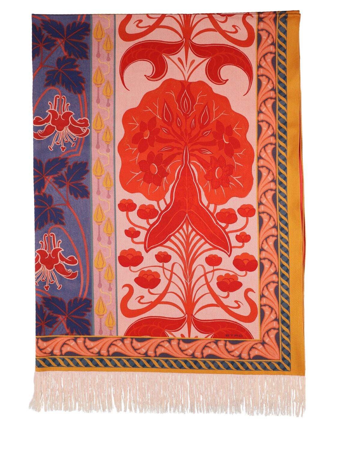 Etro Summer Fringed Throw In Multicolor