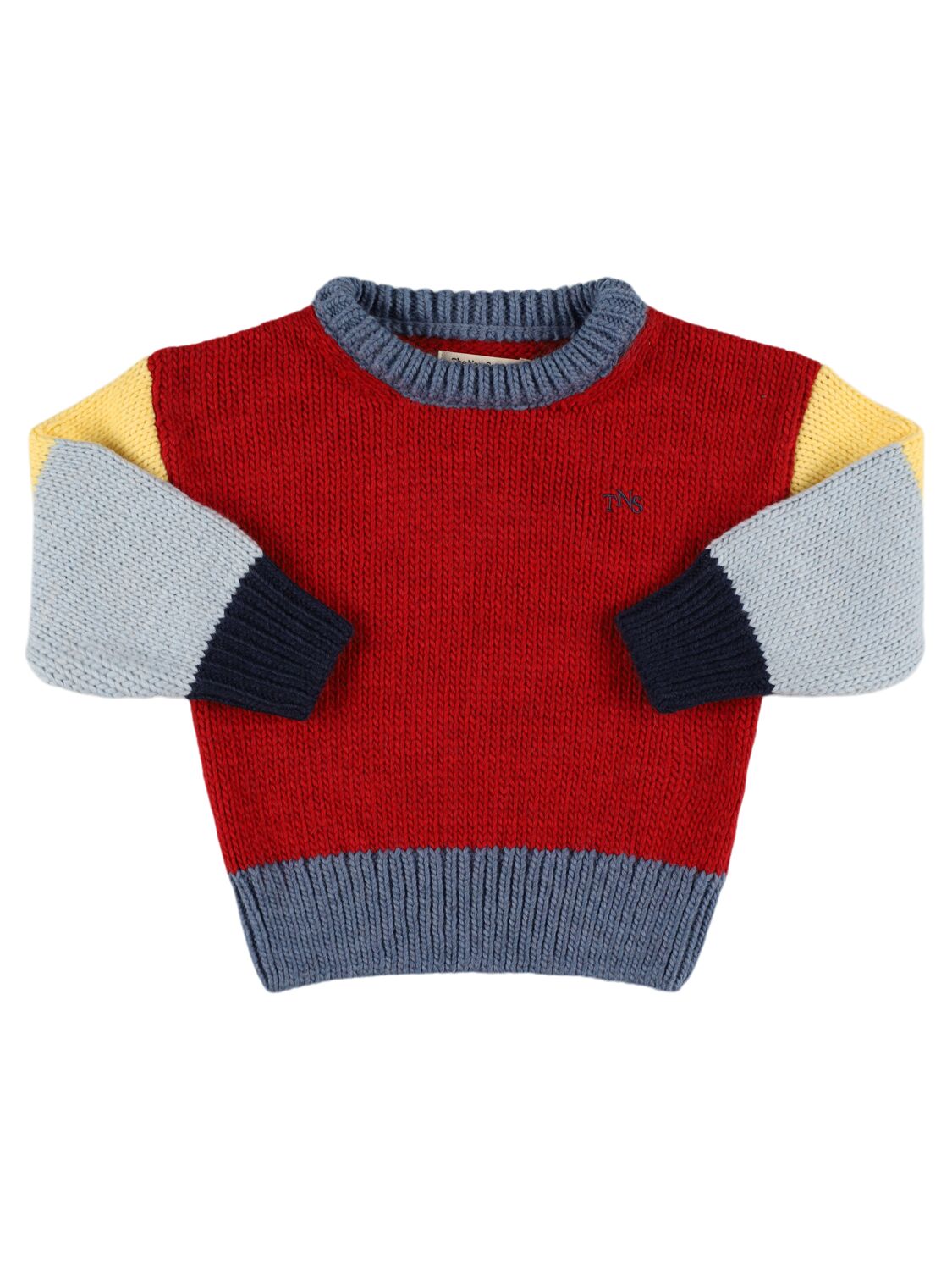 The New Society Poly Blend Knit Sweater In Multicolor