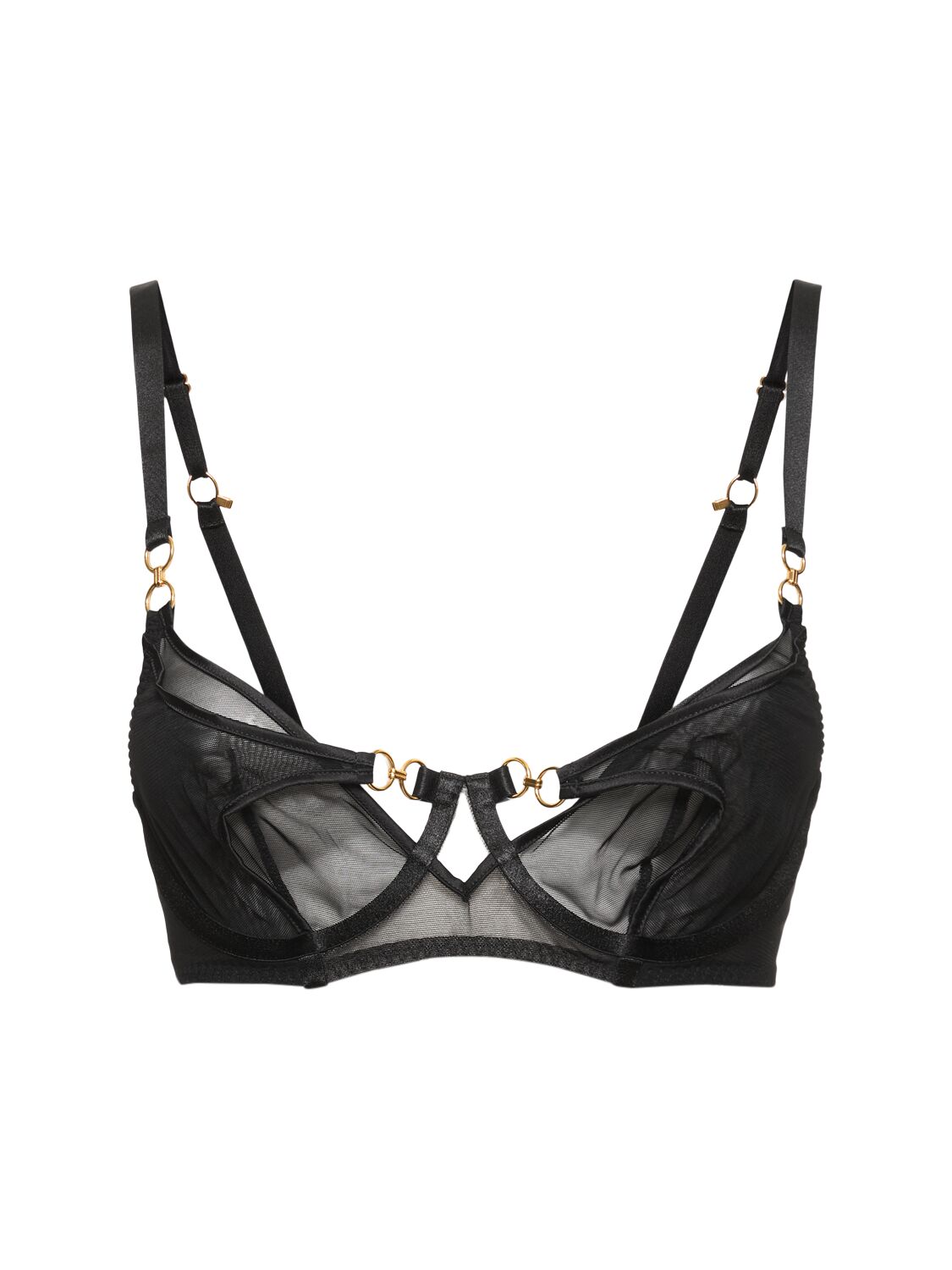 Bordelle Retta Balconette Wire Bra In Black