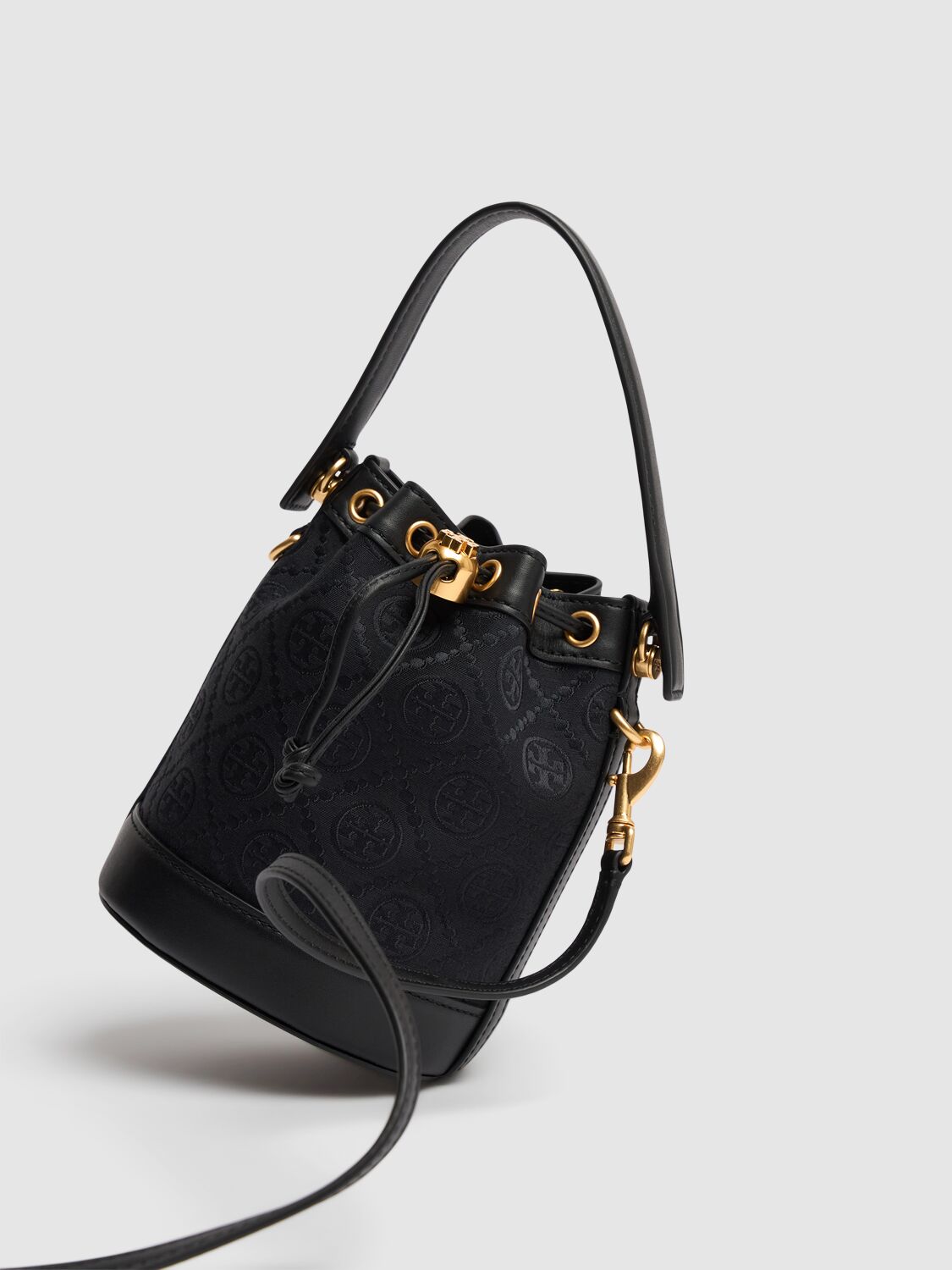 TORY BURCH MINI T MONOGRAM BUCKET BAG 