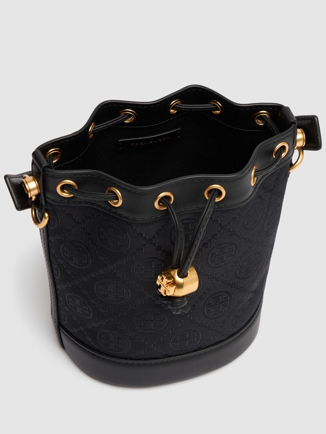 TORY BURCH MINI T MONOGRAM BUCKET BAG 