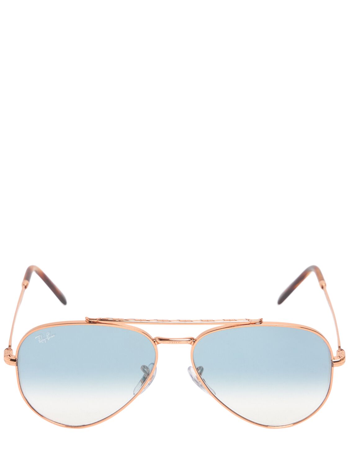 Ray Ban New Aviator Metal Sunglasses In Gold