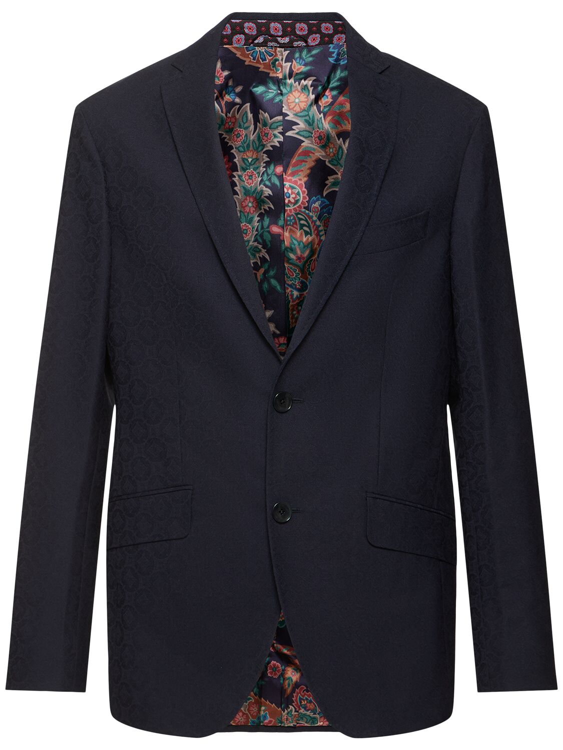 Etro Roma Wool & Cashmere Blazer In Blue