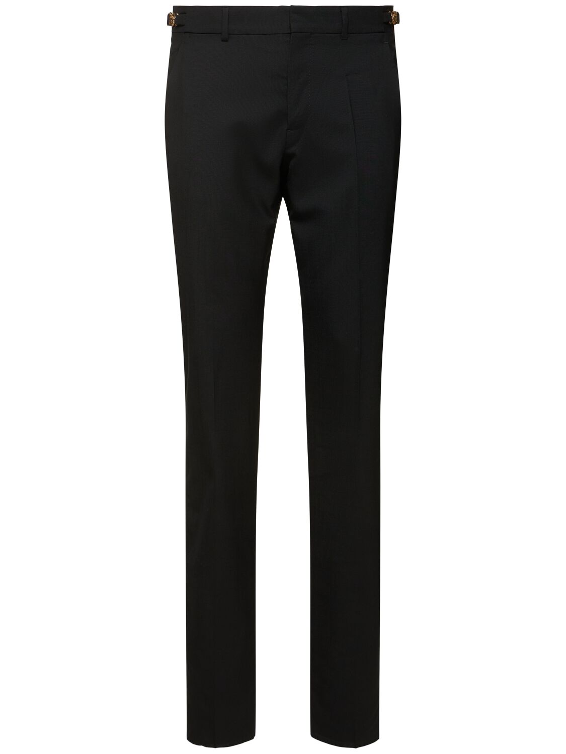 Versace Formal Wool Pants In Black