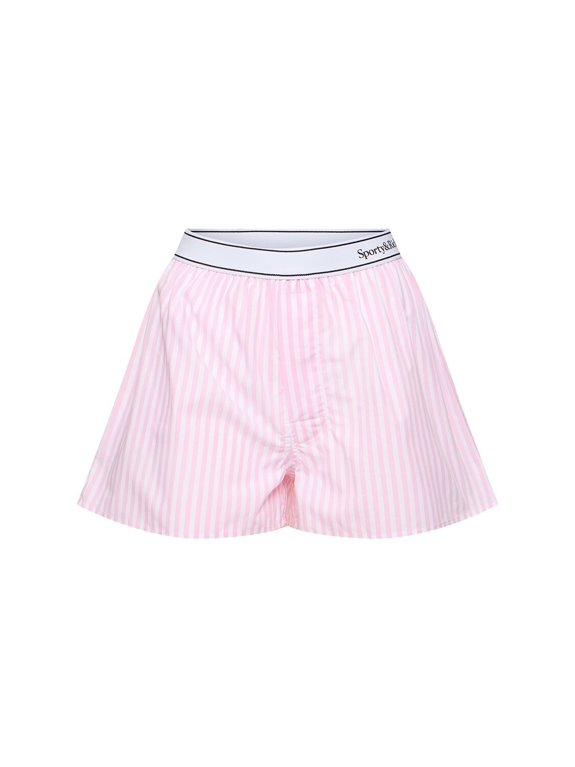 Sporty And Rich Serif Logo Boxer Shorts In Pink