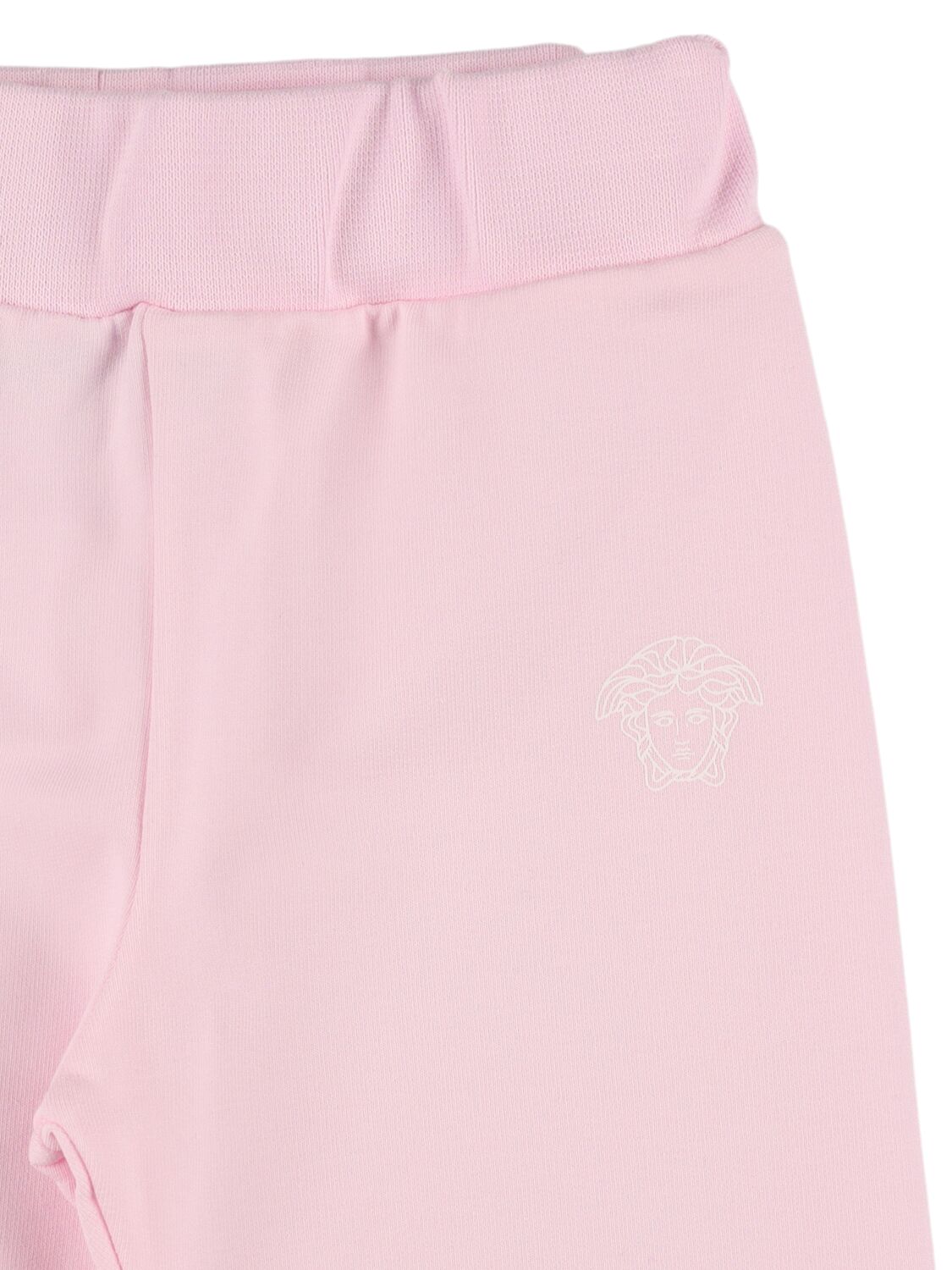 Versace Printed Cotton Sweatshirt & Sweatpants In Pink