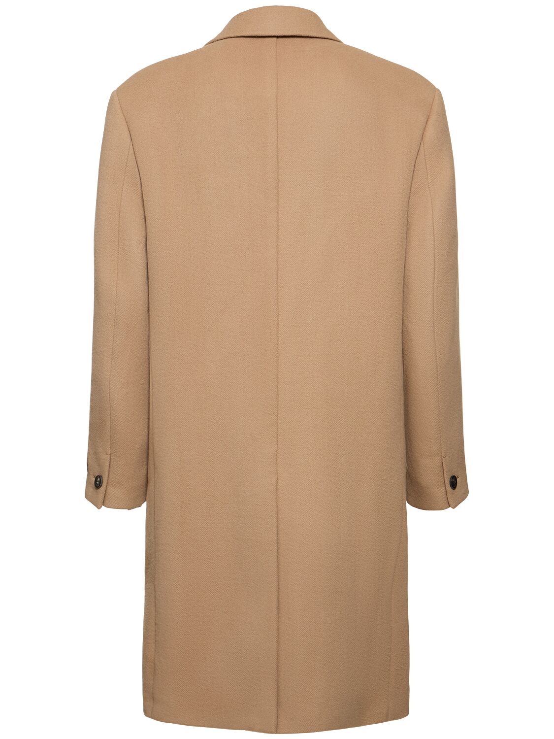 Shop Versace Wool & Cashmere Long Coat In Camel