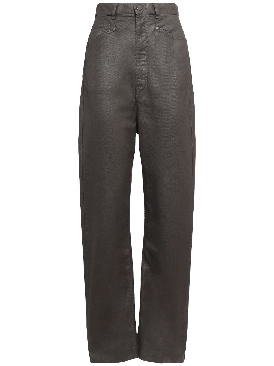 LEMAIRE Shiny Coated Dropped Crotch Pants