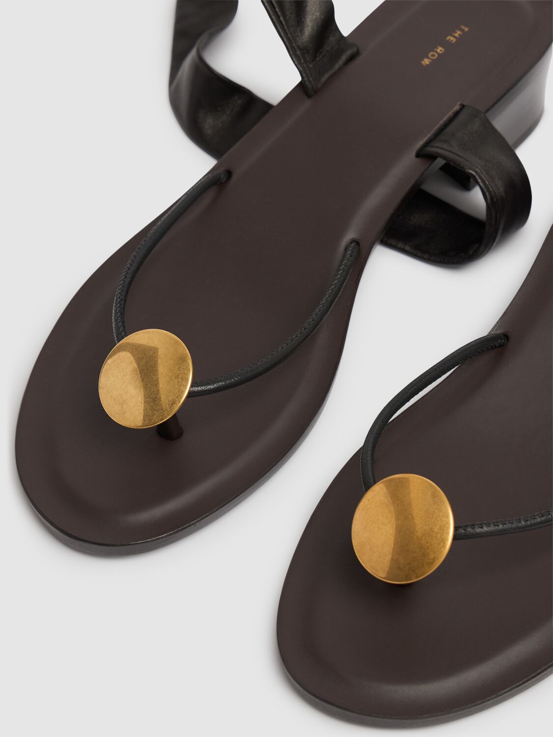 Shop The Row 65mm Cord Leather Sandals In Brown